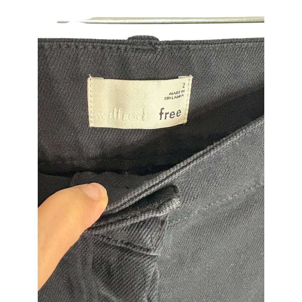 Aritzia Wilfred Free Modern Cargo Pants Black Tapered High Rise-sz 2 - Picture 3 of 11